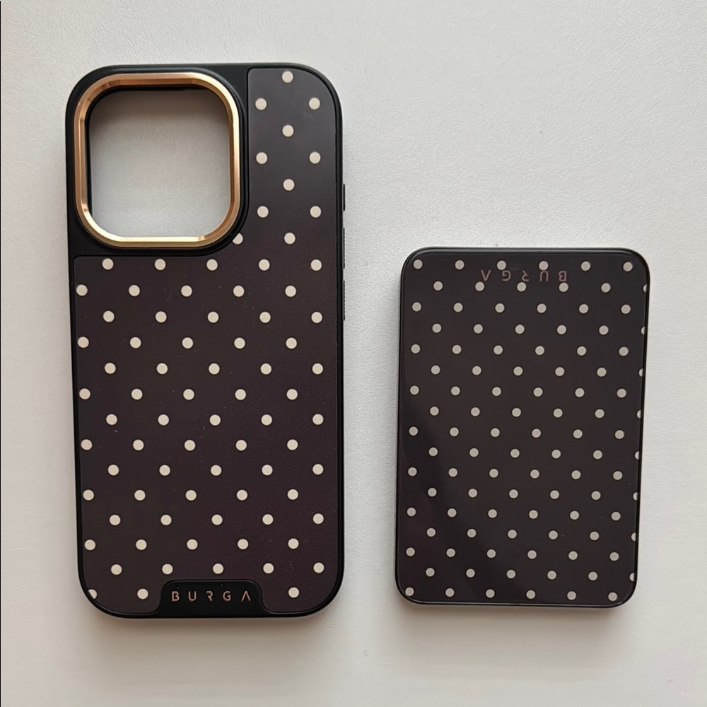 Burga “Sorry Busy” IPhone 15 Pro Case & Magnetic Power Bank